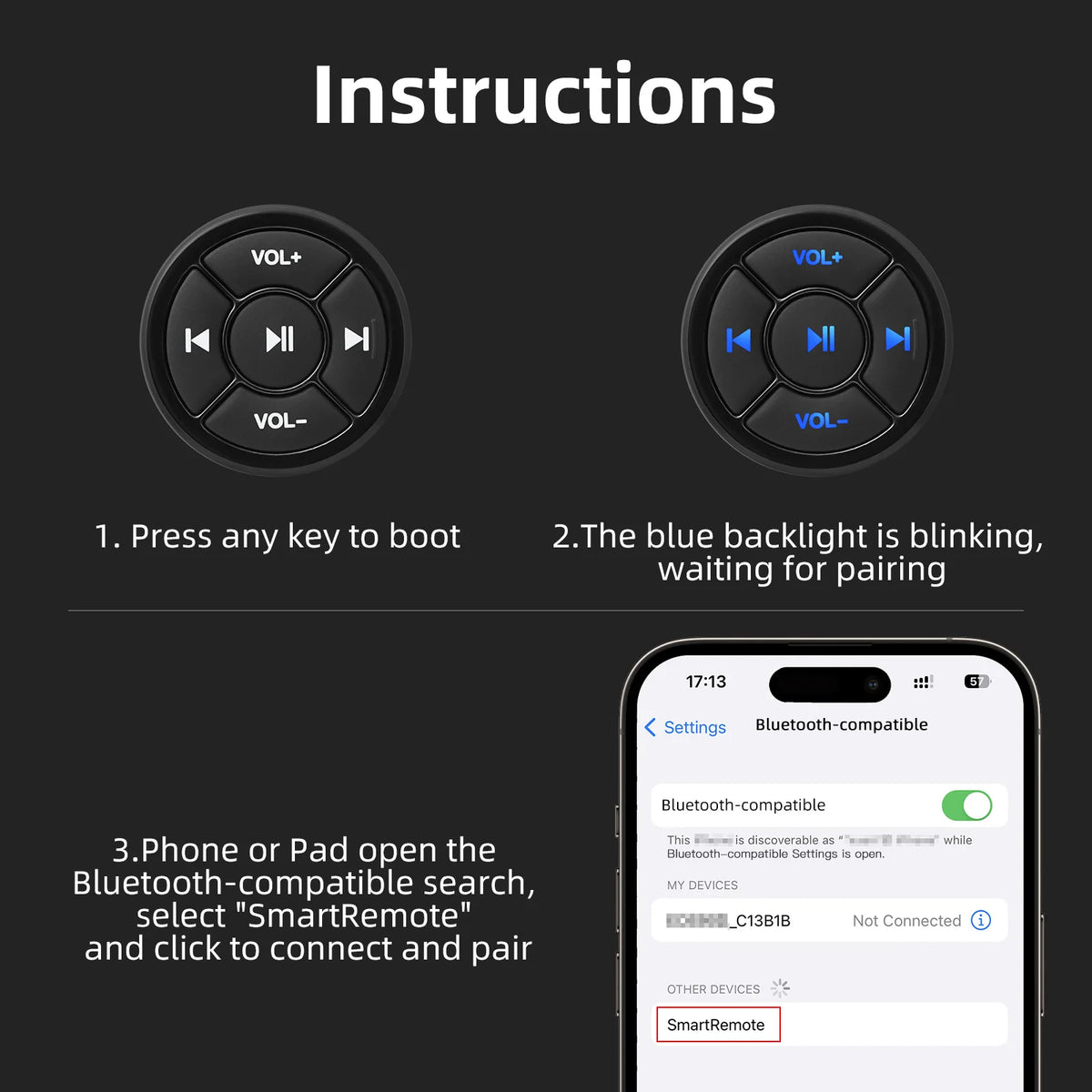 Wireless Remote for Phones and Tablets
