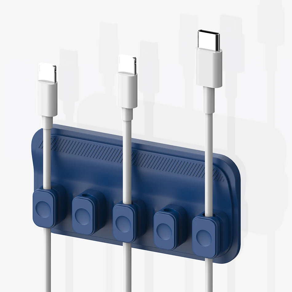 Keep Cables Tidy with Magnetic Silicone Cable Clips