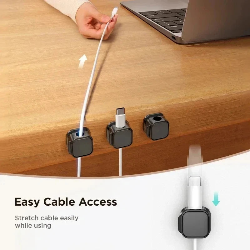 Smart Magnetic Cable Organizer for Desks and Tables