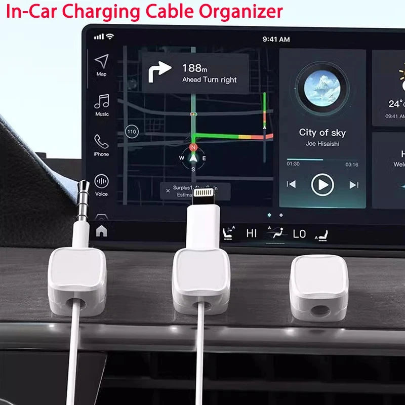 Smart Magnetic Cable Organizer for Desks and Tables