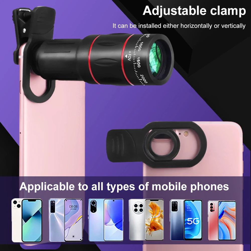 Clip-On Telephoto Lens for iPhone and Android