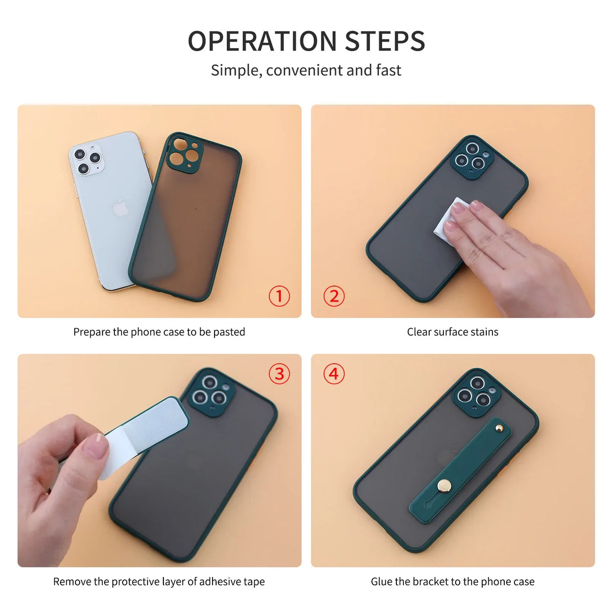 Universal Phone Strap Grip – Secure, Stylish, Hands-Free Comfort