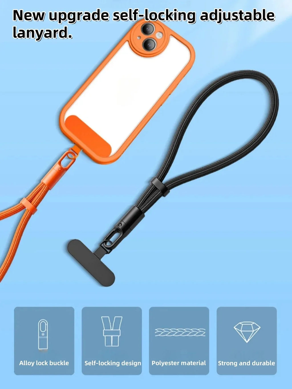 Travel Safe Phone Wrist Strap with Secure Fit