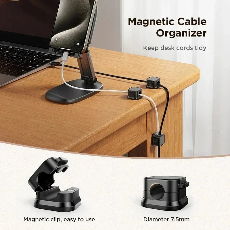 Smart Magnetic Cable Organizer for Desks and Tables