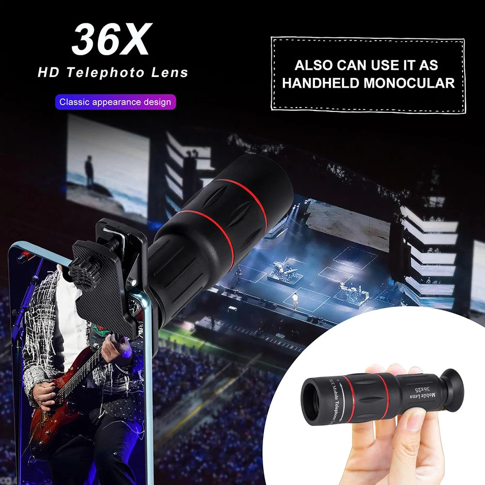Clip-On Telephoto Lens for iPhone and Android