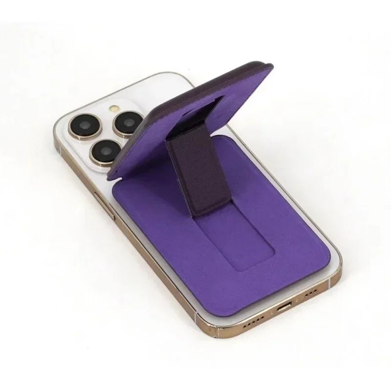 Magnetic Leather Wallet Case with Stand for iPhone