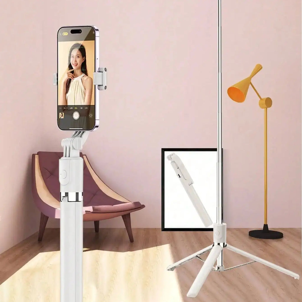 Wireless Selfie Stick with Foldable Phone Tripod