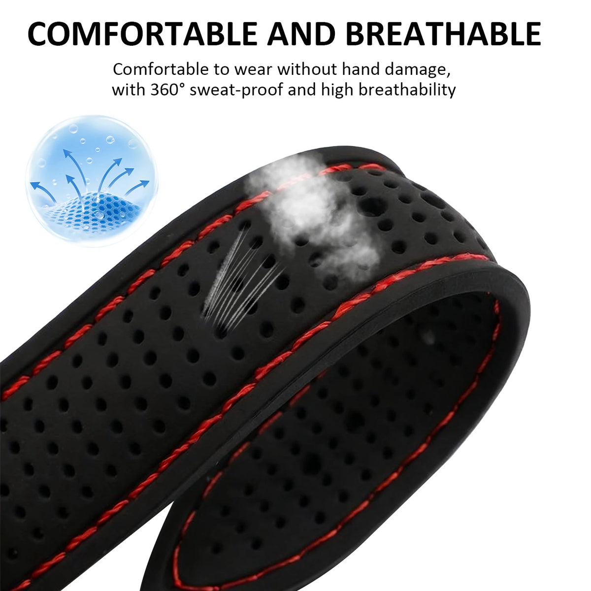 Waterproof Silicone Watch Strap for Everyday Use