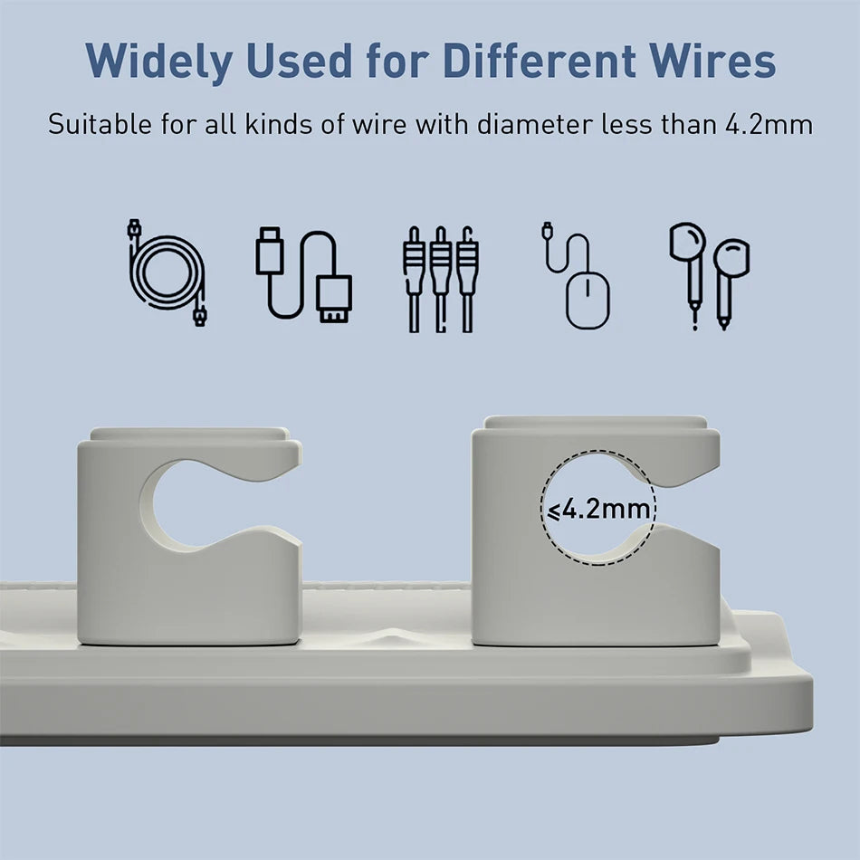 Keep Cables Tidy with Magnetic Silicone Cable Clips