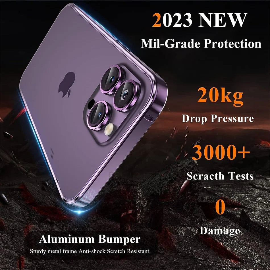 Elegant Metal Bumper Case for iPhone Series