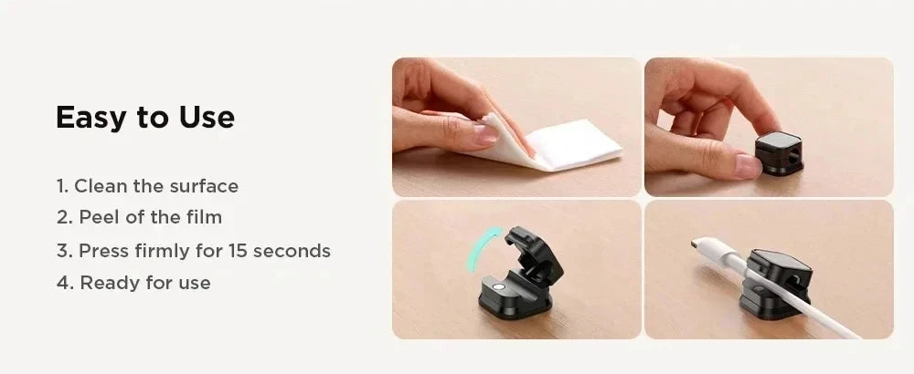 Smart Magnetic Cable Organizer for Desks and Tables