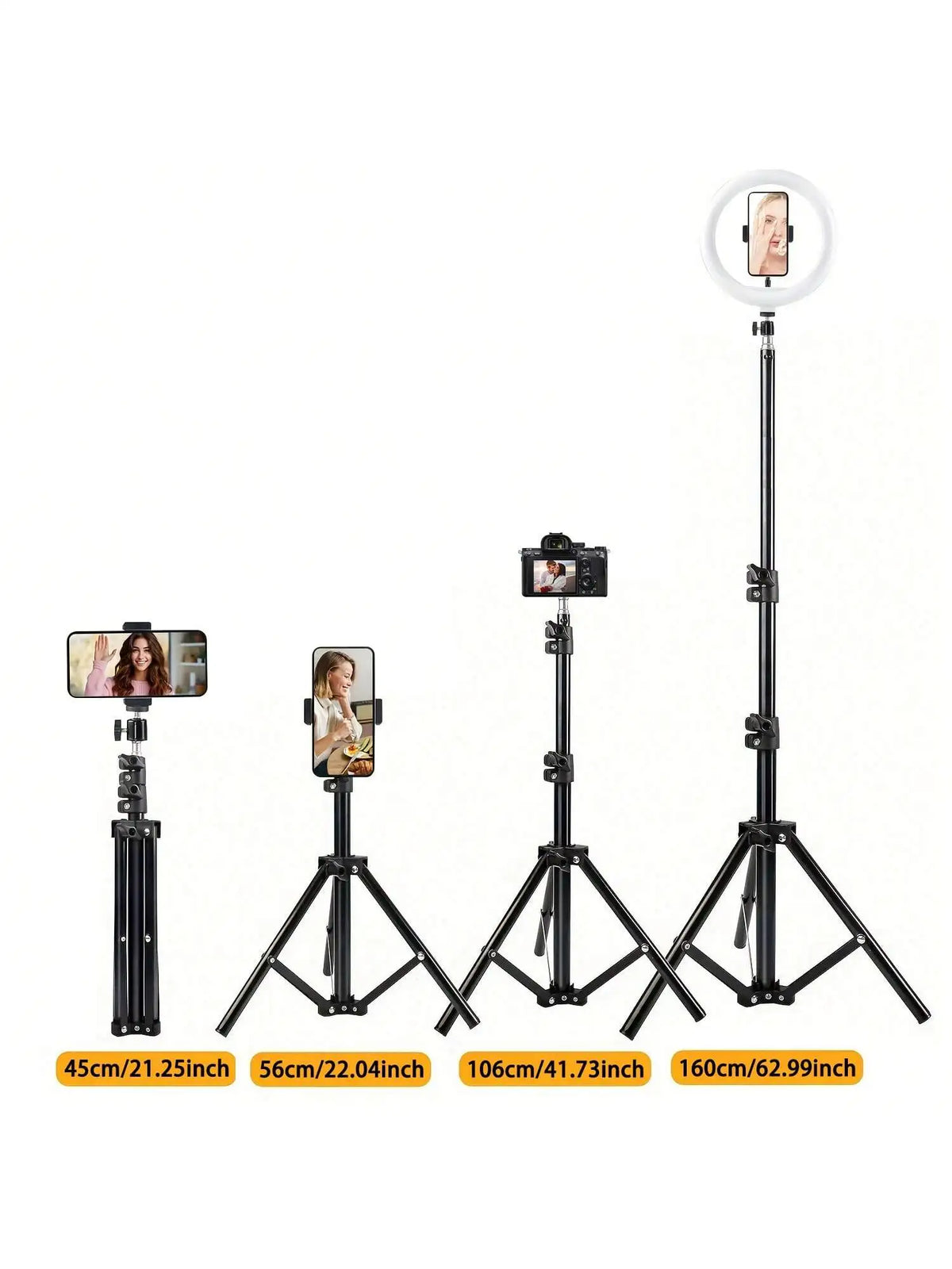 Foldable Tripod for Phones and Cameras