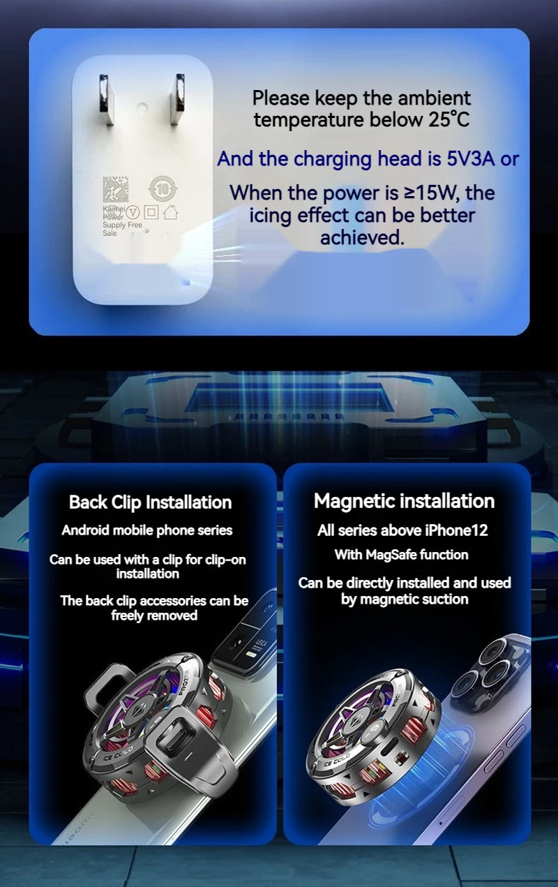 Enjoy Lag-Free Gaming with Phone Cooling Fan