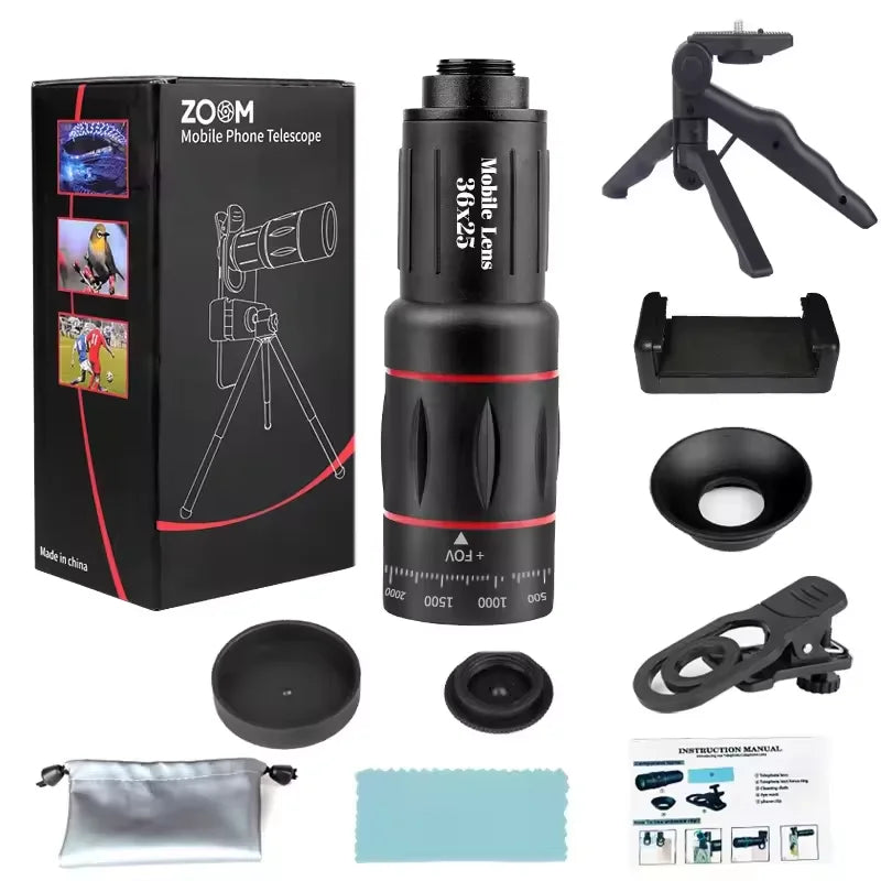 Clip-On Telephoto Lens for iPhone and Android