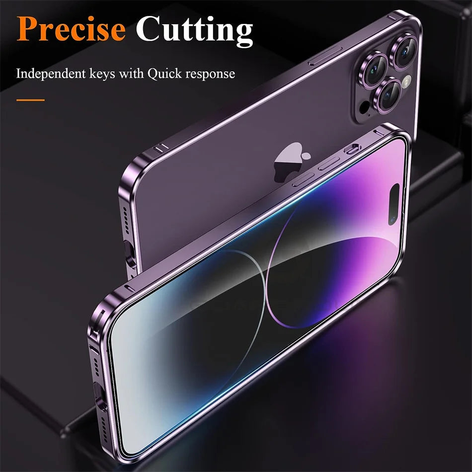 Elegant Metal Bumper Case for iPhone Series