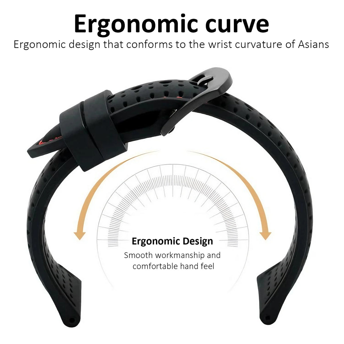 Waterproof Silicone Watch Strap for Everyday Use