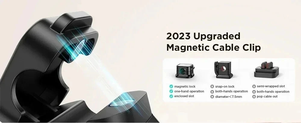 Smart Magnetic Cable Organizer for Desks and Tables