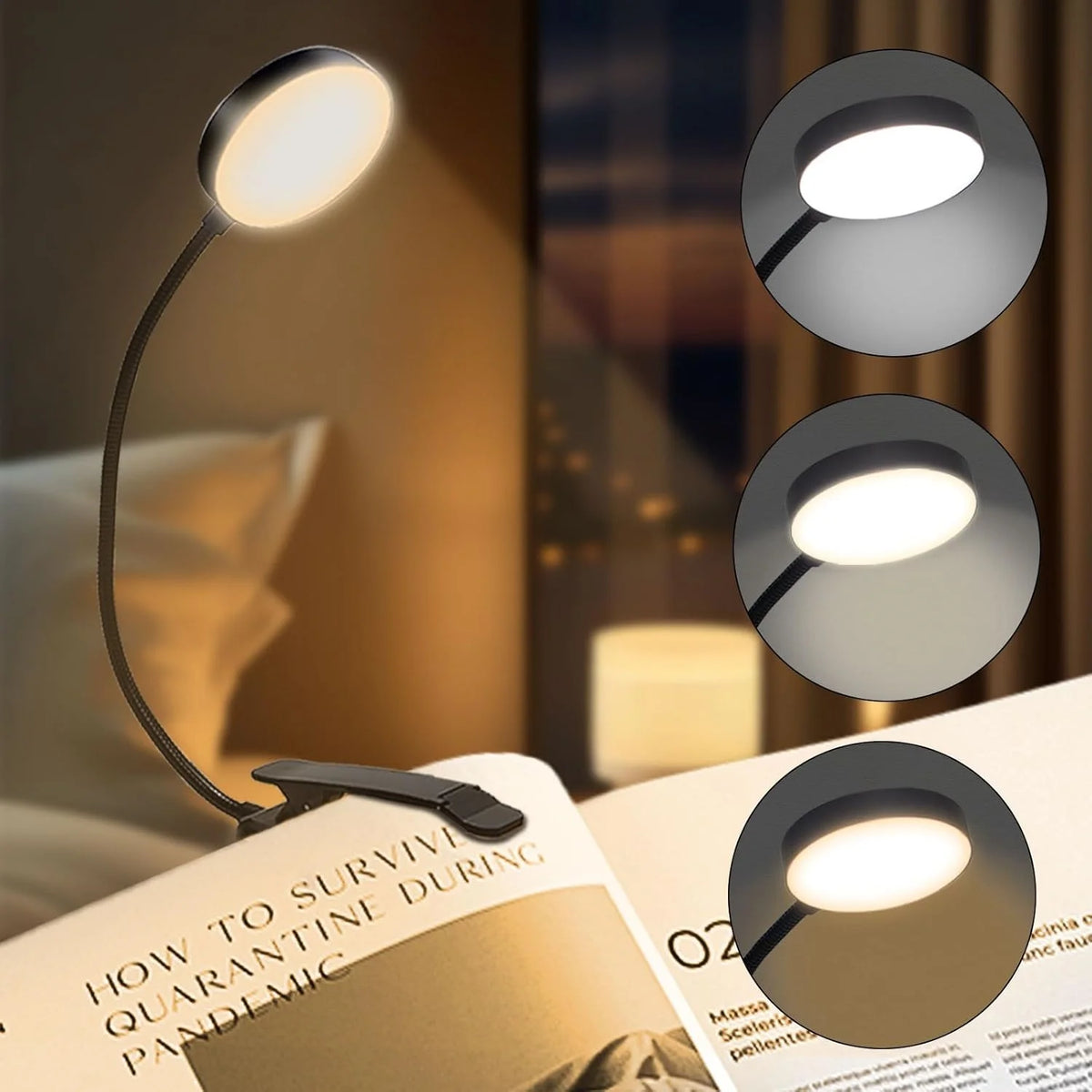 Portable Book Light for Comfortable Reading Anywhere