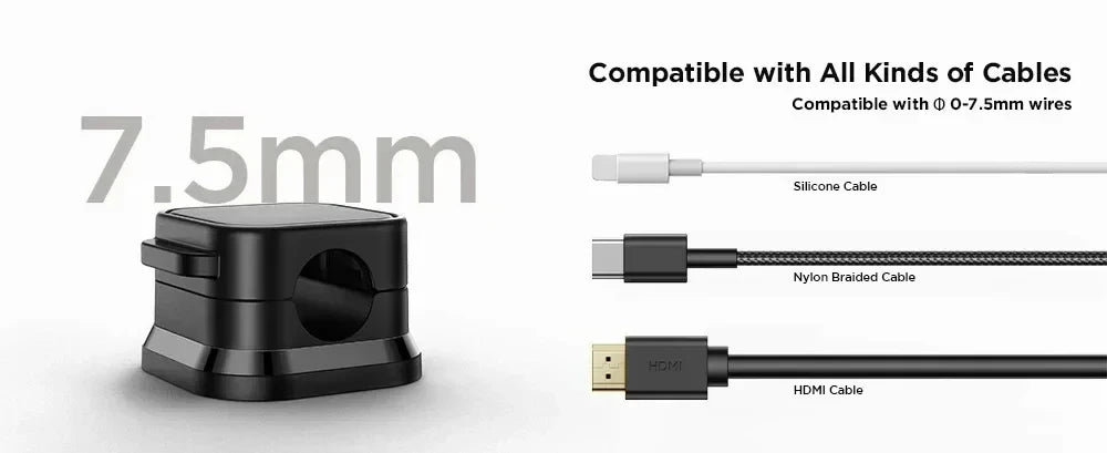 Smart Magnetic Cable Organizer for Desks and Tables