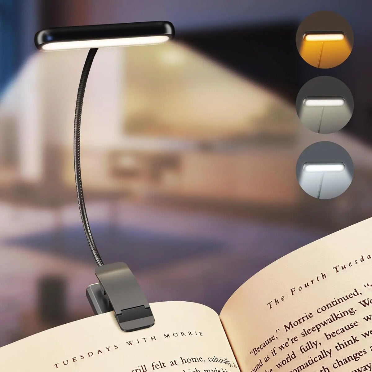 Portable Book Light for Comfortable Reading Anywhere