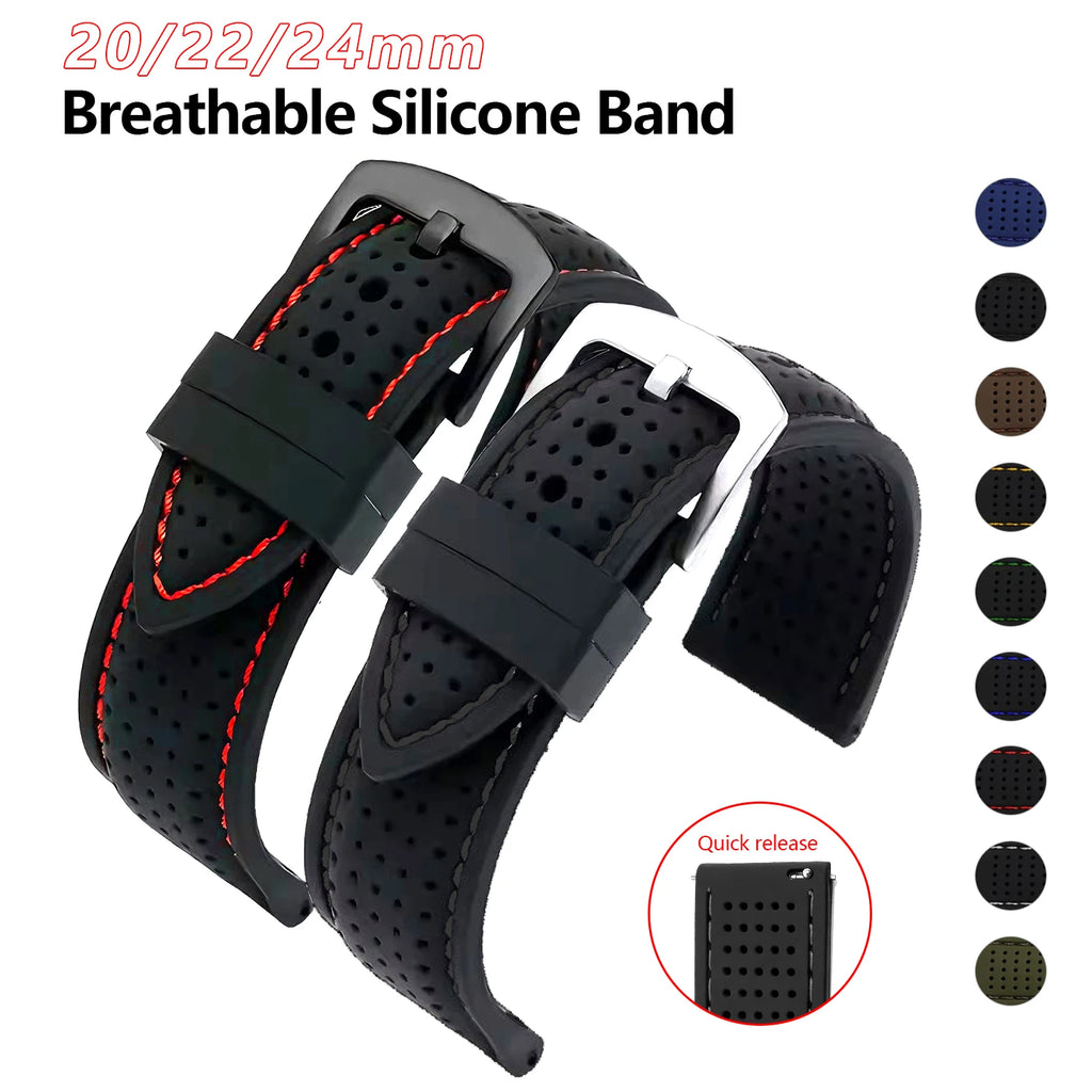 Waterproof Silicone Watch Strap for Everyday Use