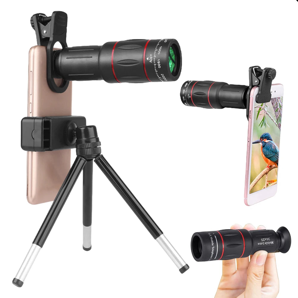 Clip-On Telephoto Lens for iPhone and Android
