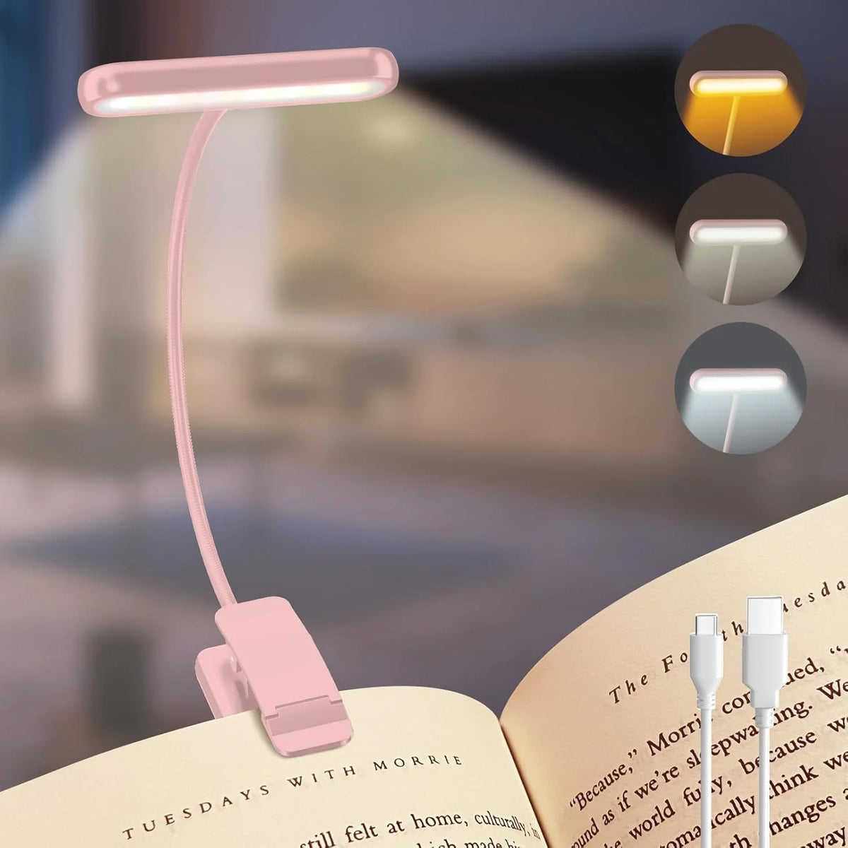 Portable Book Light for Comfortable Reading Anywhere