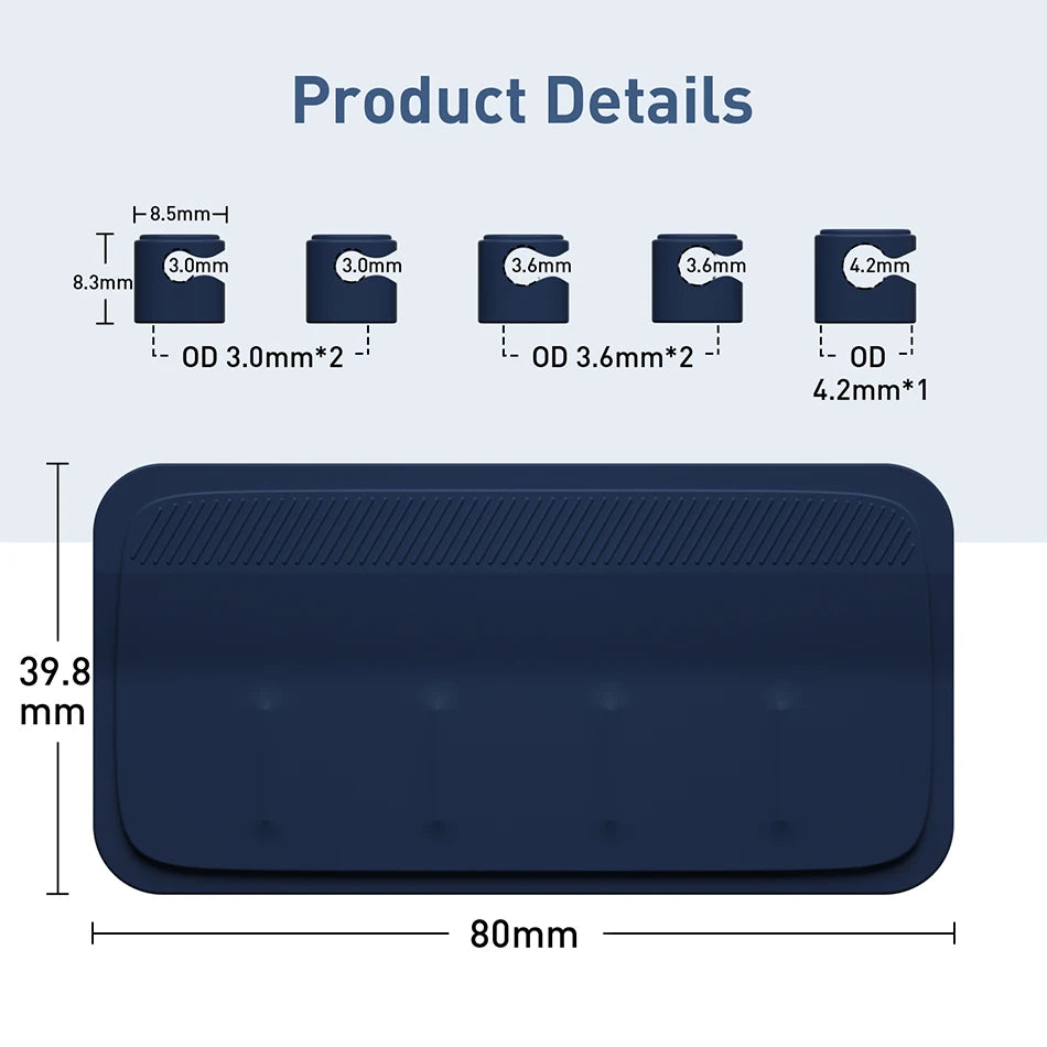Keep Cables Tidy with Magnetic Silicone Cable Clips