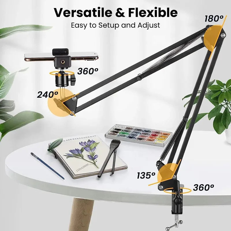 Adjustable Phone Tripod for Effortless Content Creation