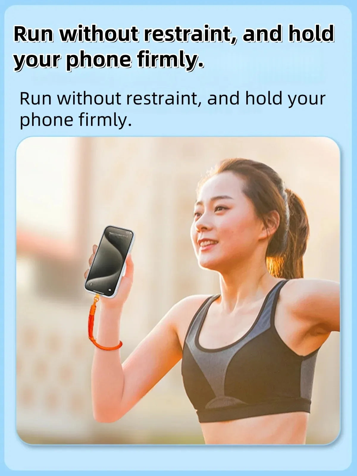Travel Safe Phone Wrist Strap with Secure Fit