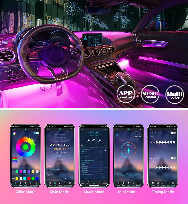 Transform Your Ride with RGB LED Lights
